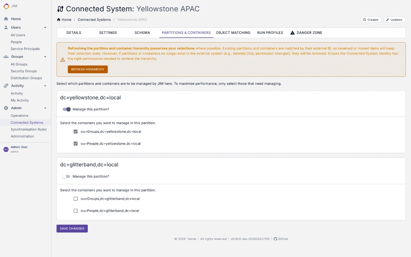 Connected System Containers
