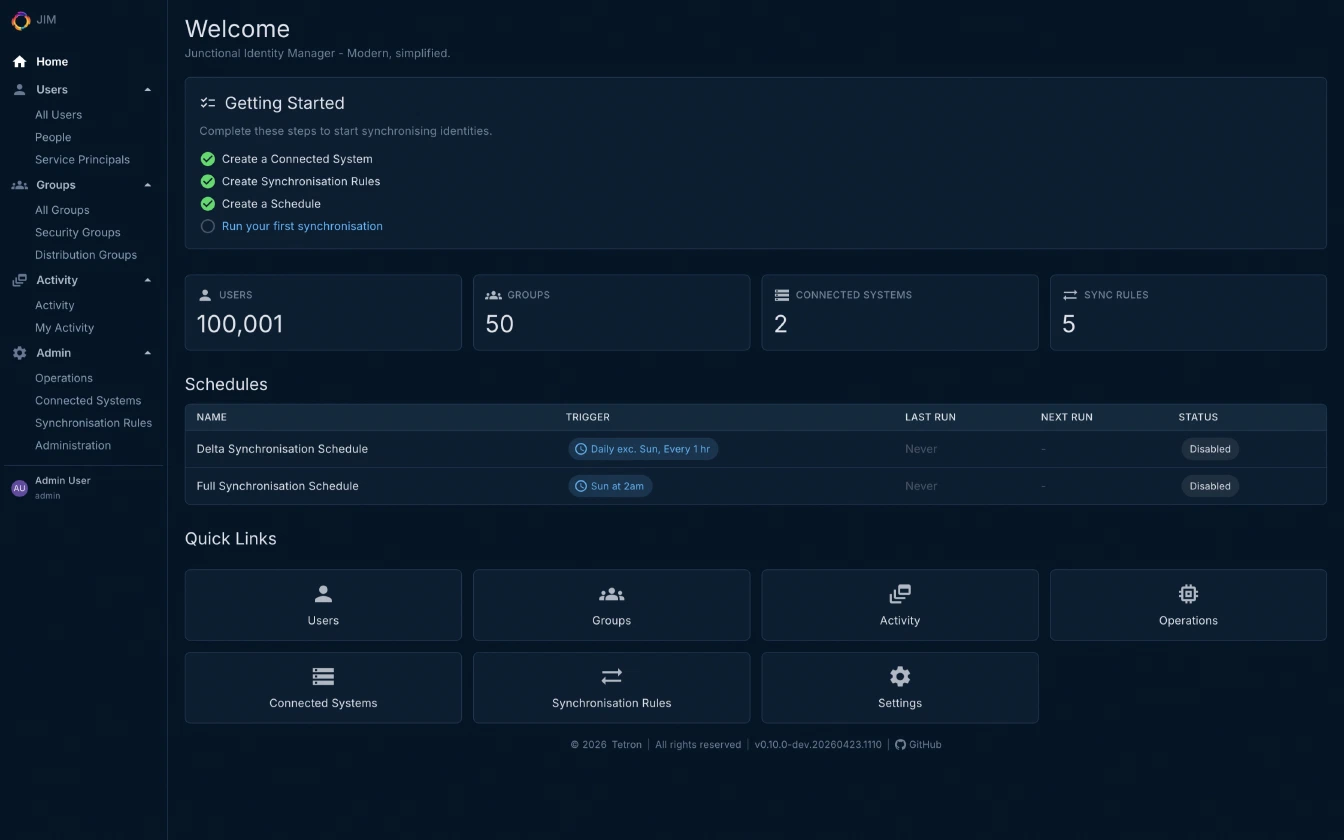 JIM -- Identity Lifecycle Management